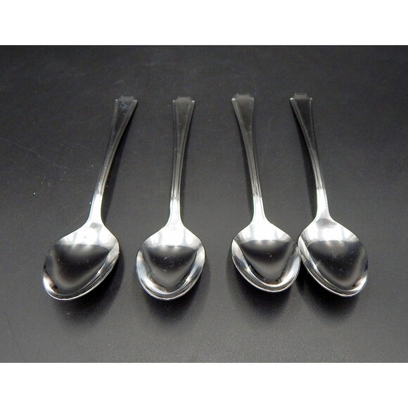 Supreme Cutlery by Towle Chestnut Hill Teaspoon Glossy Stainless Japan Lot 4 (B) - Picture 7 of 9